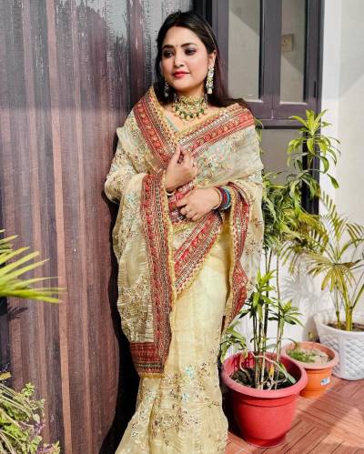 AURA BY RAA SOFT ORGANZA SILK SAREE MANUFACTURER IN INDIA